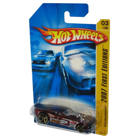 Hot Wheels 2007 First Editions 3/36 Red Nitro Doorslammer Toy Car 003/156