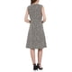 thumbnail image 3 of Vestido de trabajo sin mangas de línea A de mujer INSPIRE CHIC, de tweed, con cuello redondo, hasta la rodilla, talla XL, color caqui beige, 3 of 5