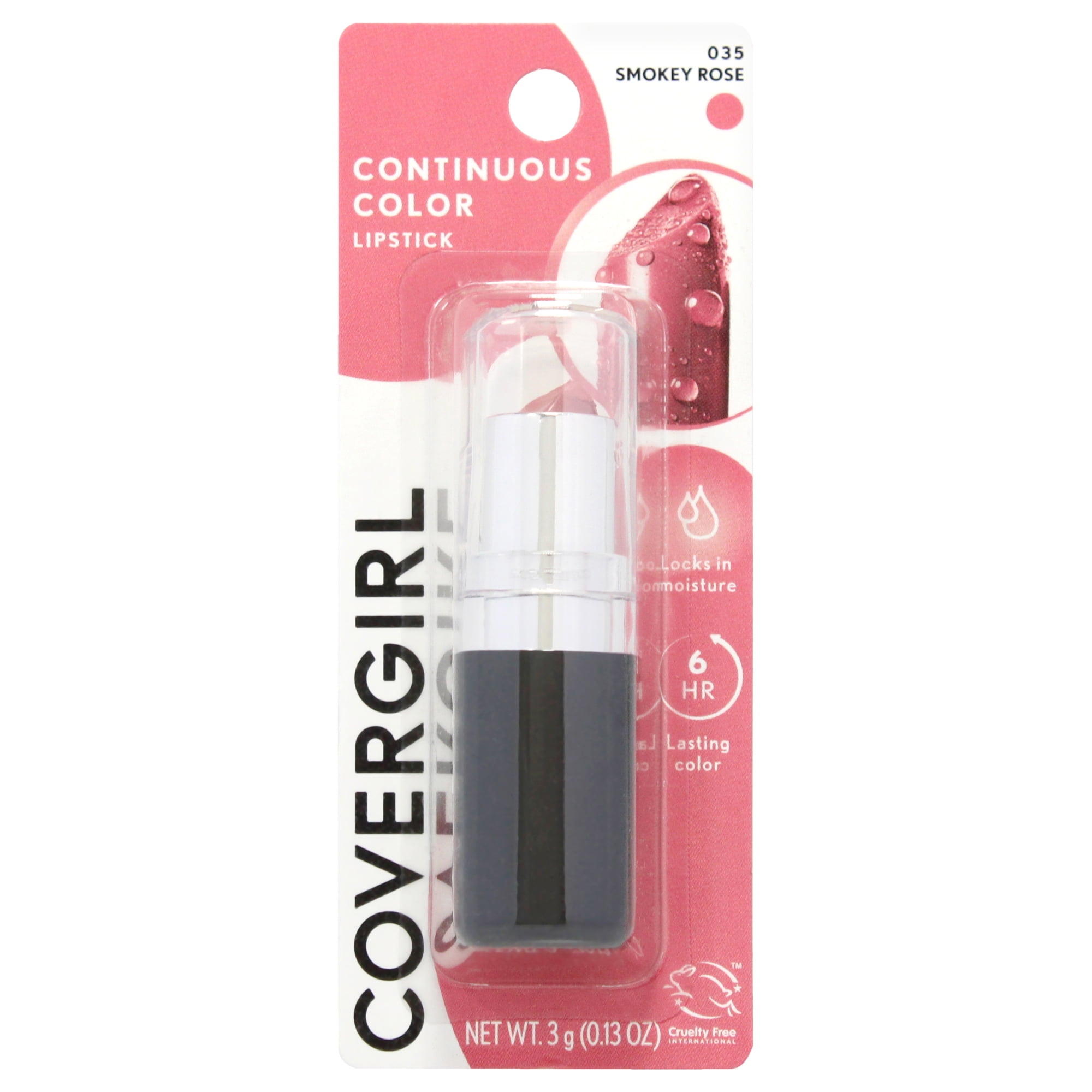 CoverGirl Continuous Color Lippenstift – Smokey Rose, Langanhaltende Farbe & Pflege