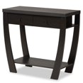 thumbnail image 1 of Bowery Hill Table Console 2 Tiroirs en Bois Fini Brun Foncé, 1 of 11