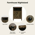 thumbnail image 7 of 4 EVER WINNER Farmhouse Nightstand, End Table for Bedroom Living Room, Side Table, Oak, 7 of 7