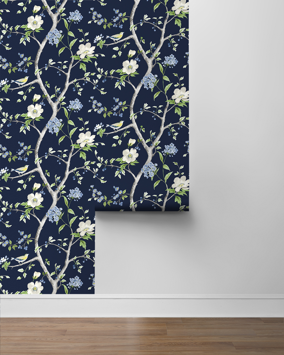 Lillian August Floral Trail Peel and Stick Wallpaper