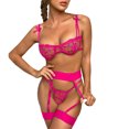 thumbnail image 1 of Gibobby Lenceria mujer sexy Lencería Erótica Sexy para Mujer, Mono de Piel Sexy y Casual, Baby Doll Mujer Sexy con Correa de Piel(Rosa caliente, G), 1 of 5