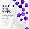 thumbnail image 3 of GLAMOUR BOUTIQUE 27-Piece Forever Flowers Heart Shape Box - Preserved Roses, Immortal Roses That Last A Year - Eternal Rose Preserved Flowers for Delivery Prime Mothers Day & Valentines Day - Purple, 3 of 9