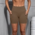 thumbnail image 4 of Xdegoge Biker Shorts for Women Tummy Control Stretchy High Waisted Pull on Yoga Shorts Mid Thigh Fitted Compression Biker Shorts Athletic Workout Running Legging Biker Shorts Wear, 4 of 7