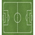 thumbnail image 3 of Teen Room Decor King Size Duvet Cover Set, Soccer Field Grass Motif Stadium Game Match Winner Sports Area Print, Decorative 3 Piece Bedding Set with 2 Pillow Shams, Fern Green White, by Ambesonne, 3 of 3