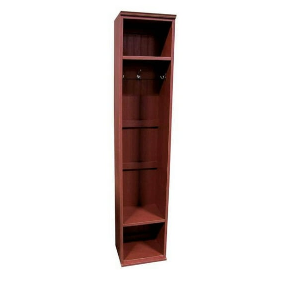 Contemporary Home Living 5.75' Old Burgandy Red  Entryway Locker