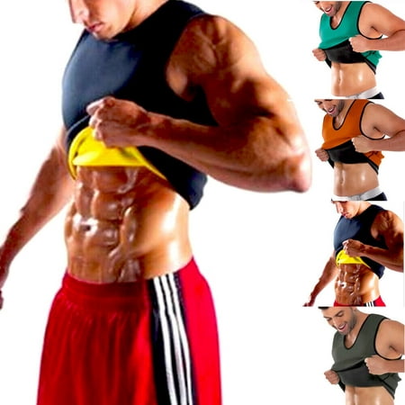 Men's Waist Trainer Vest Sauna Sweat Body Shaper Tank Top Slimming Trimmer