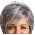 thumbnail image 4 of HSHDLDF Perruques en Cheveux Humains Grises Coupe Pixie Courte pour Femmes Perruque Naturelle, 4 of 4