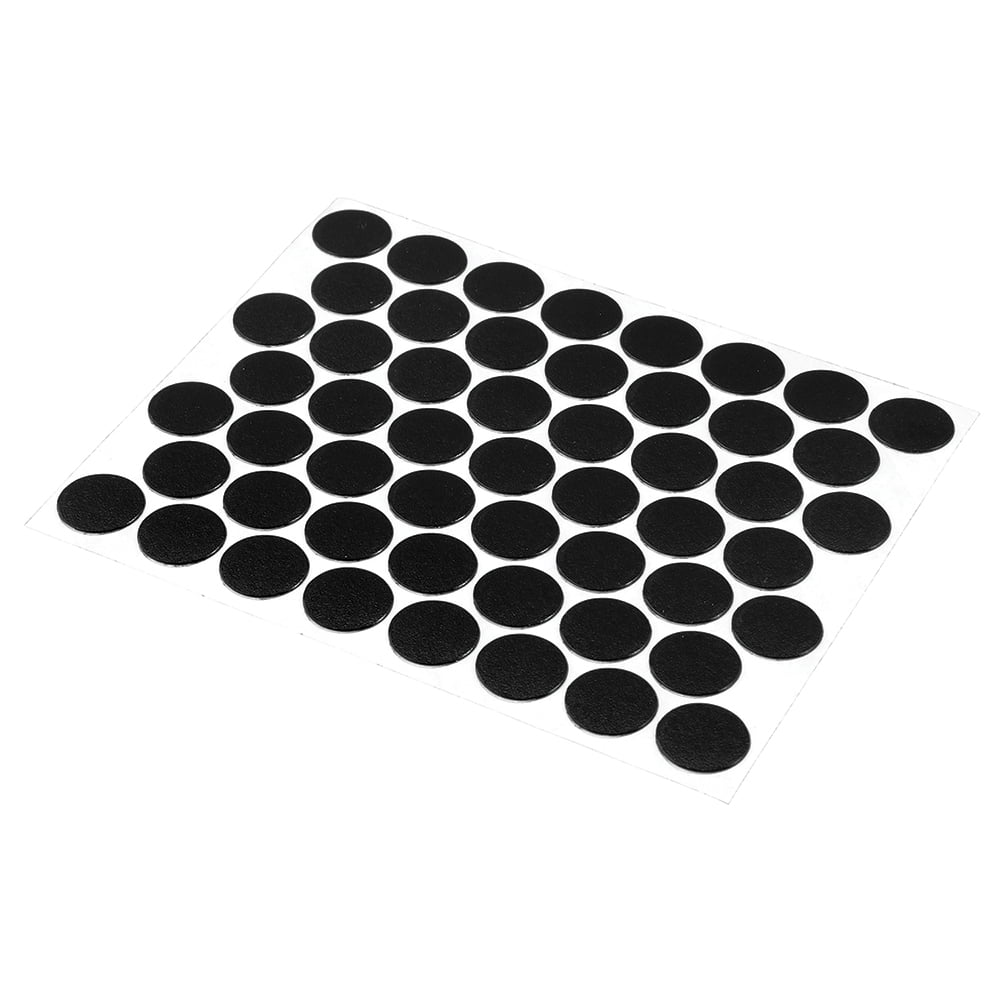 Black Screw Hole Covers, SelfAdhesive, Textured, Plastic, 53 Per Sheet