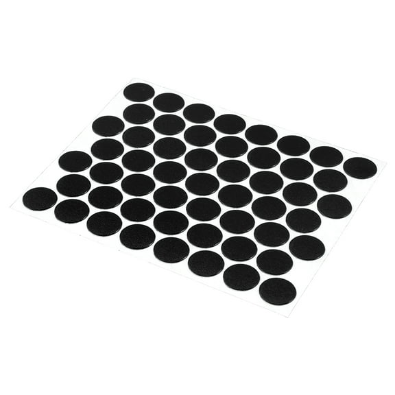 Black Screw Hole Covers, Self-Adhesive, Textured, Plastic, 53 Per Sheet