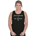 thumbnail image 4 of Jesus Love Me and My Tattoos Tank Top Tee Shirt Women Brisco Brands S, 4 of 6