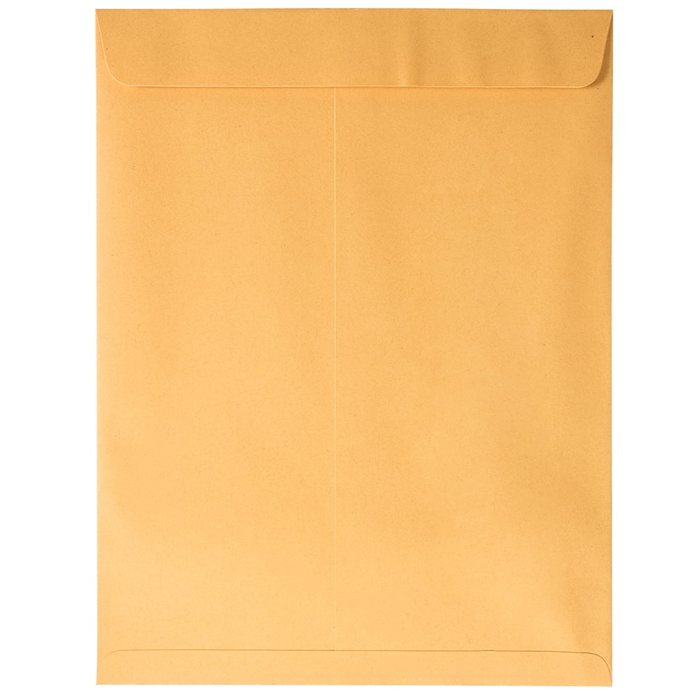JAM Paper Open End Catalog Envelopes, 10 x 13, Brown Kraft Manila, 50 per Pack
