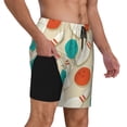 thumbnail image 2 of Fuzoiu Vintage Bowling Print Men's Swim Shorts,Quick-Dry Double-Layer Swim Trunks,Board Trunks,Beach Shorts Swimwear Bathing Suits-X-Large, 2 of 6