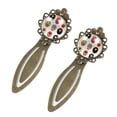 thumbnail image 2 of Easter Vintage Copper-Colored Lace Bookmarks: Stainless Steel Material, Ideal Gifts for Readers and Book Lovers - Set of 2 Book Markers, 2 of 5