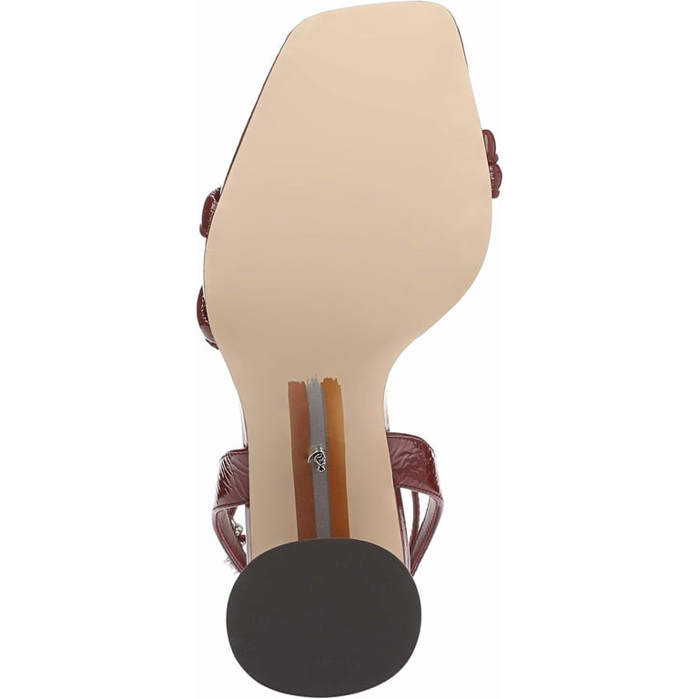 Sam Edelman Women's Kia French Merlot Heeled Sandal 8.5M - Walmart.com