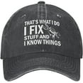 thumbnail image 1 of I Fix Stuff and I Know Things Hat for Men - Cool Stuff Hat, 1 of 7
