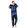 thumbnail image 2 of SILVERCELL Halloween Matching Family Pajamas Sets Parent-Child Hooded Skeleton Jumpsuits Holiday Pjs Sleepwear For Adult/Kid/Baby, 2 of 8