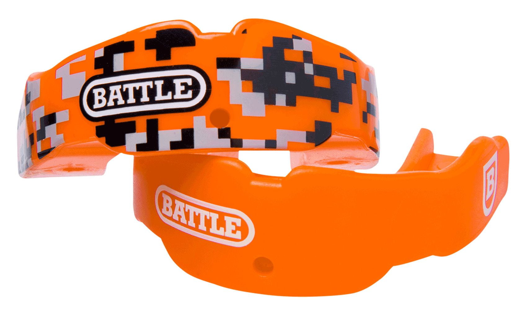 Battle Sports Science Adult Camo Mouthguard 2-Pack with Straps - Orange  Camo - Walmart.com