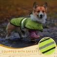 thumbnail image 6 of Uxcell Dog Raincoat, Dog Rain Jacket Waterproof Pet Rain Coat with Hooded Leash Hole,  (Red, L), Intended for Puppies, 6 of 7
