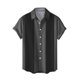 thumbnail image 1 of Playeras De Hombre, Moda De Verano Para Hombre, Informal, Para Playa, Playa, Estampado Digital 3D, Solapa, Botón, Camisa De Manga Corta, Camiseta, 1 of 4