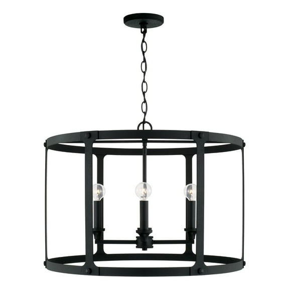 4 Light Pendant In Urban/Industrial Style-18 Inches Tall And 25 Inches Wide -Traditional Installation Capital Lighting 344941Bi
