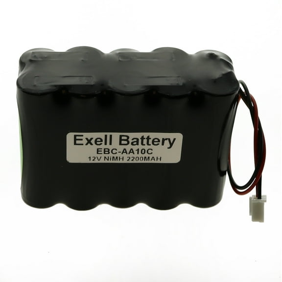 Exell 12V 2200mAh (10xAA) NiMH Battery Pack with Wire and Connector