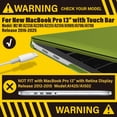 thumbnail image 3 of Funda con teclado y funda para MacBook Pro de 13 pulgadas IBENZER 2025-2016, 3 of 9