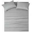 thumbnail image 3 of JOHNPEY King Size Cooling Bamboo Sheets Set Silky Soft Bed Sheets for King Size Bed with 18 Inch Deep Pocket,4 Pieces, Gray, 3 of 8