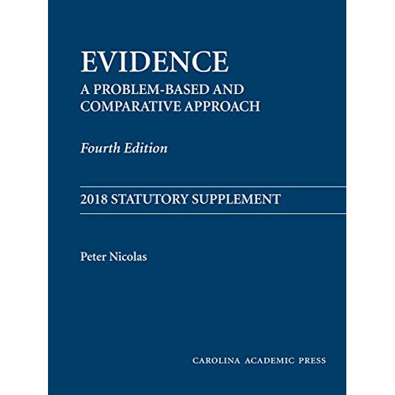 Pre-Owned Evidence 2018: Statutory Supplement, 9781531009069, 1531009069, Paperback, Supplement edition
