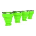 Collapsible Camping Cups BPA Free, FDA Approved Reusable 6 Oz Drink