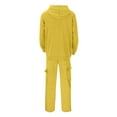 thumbnail image 2 of HXWCHs Men’s Solid Casual 2-Piece Set - Flannel Shirt & Jeans-Style Pants Wear Yellow M, 2 of 8