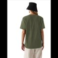 thumbnail image 3 of Camisetas de Corta Extragrandes para Mujer, Cuello Redondo, Holgadas, para Hacer Ejercicio, Informales, de Verano, de Algodón, Verde, XXL, 3 of 9
