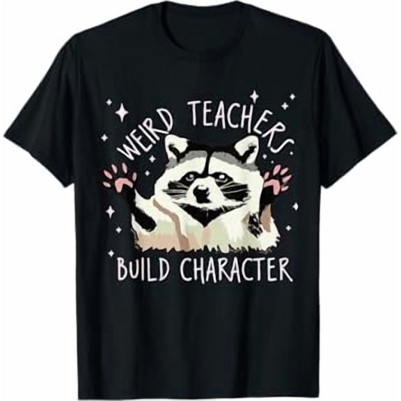 Weird Teachers Build Character Animal Teacher Appreciation Shirt BLACK Unisex S-5XL Hot Trending Shirt, Vintage Birthday Gift