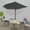 Anthracite, variant on vidaXL Patio Umbrella Anthracite Polyester, Aluminum, Steel 106.3x56.7 in