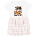 thumbnail image 3 of Inktastic Here for the Cookies Funny Food Girls Toddler Dress, 3 of 5