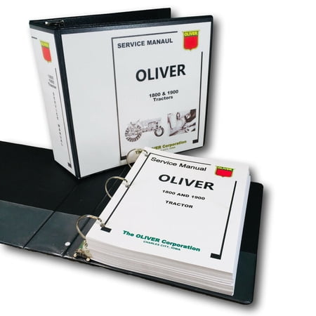 OLIVER 1800 1900 TRACTOR SERVICE MANUAL REPAIR WORKSHOP SHOP TECHNICAL BOOK
