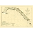 thumbnail image 2 of USGS 32x23 White Modern Wood Framed Museum Art Print Titled - Drakes Bay - USGS 1883, 2 of 4