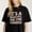 Black-3, variant on Colorful Lettering Graphic for English Teachers Cute Floral themed Casual Tee print T Shirt
