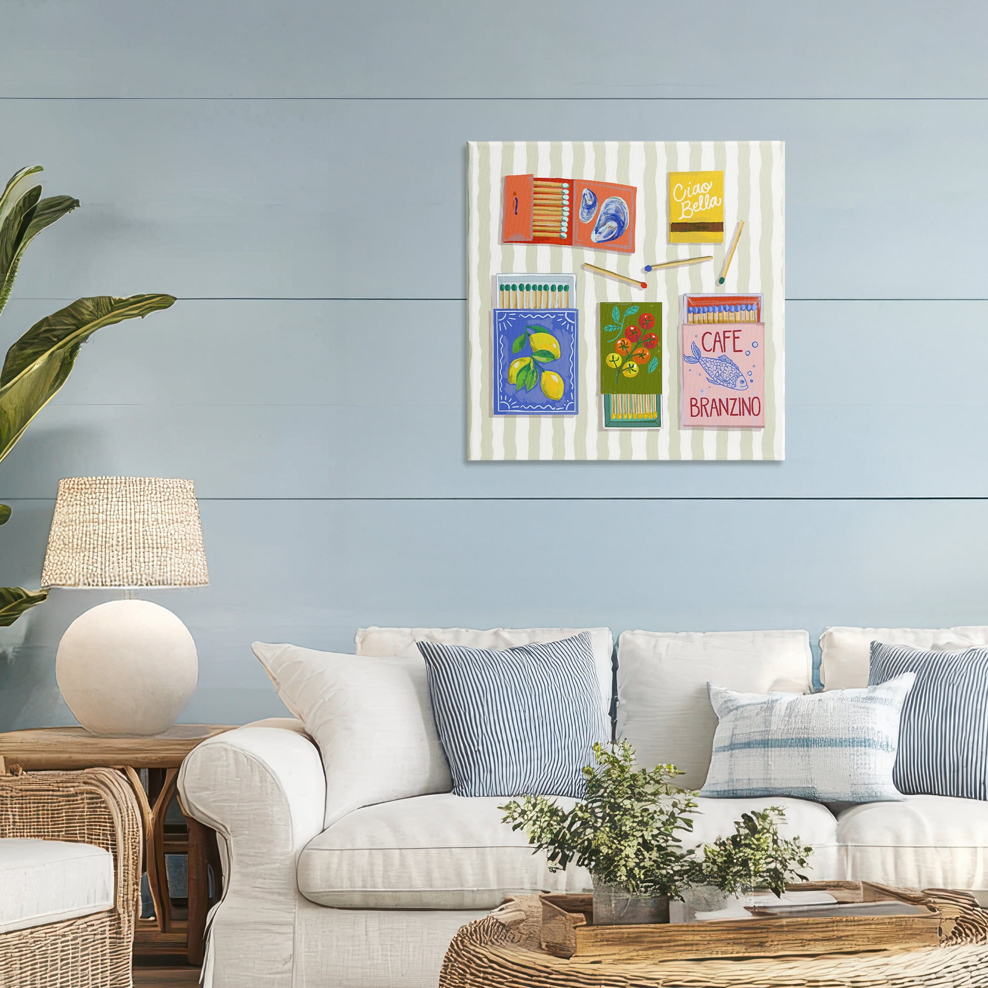 Stupell Industries Ciao Bella Seaside Matchboxes Canvas Wall Art, design by Rachel Nerney