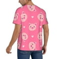 thumbnail image 5 of Haiem Hip Hop Hipster Baseball Jersey Button Down Shirts Sports Uniforms Men Women Jersey(Cartoon Pigs and Hearts,Small), 5 of 9