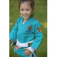 thumbnail image 4 of FLUORY Kids Youth Childrens All Around Brazilian Jiu Jitsu BJJ Gi Animal Bears Embroidery no Belt, 4 of 5