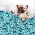 thumbnail image 3 of Pofeuu Shark Wearing Sunglasses Print Puppy Blanket,Dog Blankets,Pet Blanket Cozy Cat Blankets for Indoor Cats, Fuzzy Pet Blanket for Kitten Doggy Dog Blankets-Medium, 3 of 8