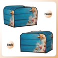 thumbnail image 3 of Honeii Shells and Starfish Print 4 slice Toaster Cover, Two Slice Toaster Dust-proof Cover For Kitchen Small Appliance and Fingerprint Protection, 3 of 7