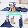 thumbnail image 4 of Cartoon Hooded Baby Towel Unisex, Premium Soft Swimming Bathrobe Large Washcloth 31.5" X 53", Fits 0-9T - Squirrel, 4 of 4