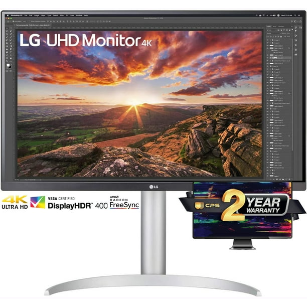 LG 27UP850NW 27" IPS 4K UHD VESA HDR400 Monitor with USB TypeC Bundle