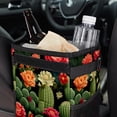 thumbnail image 6 of Cactus Foldable Car Garbage Can with Lid, Leak-Proof & Hanging Storage Bag - Trash Can for Car, 6 of 6
