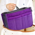 thumbnail image 5 of ENTASSER Double zipper bag in the bag multi-functional mobile phone data cable storage bagpurple, 5 of 5