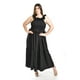 thumbnail image 5 of Vestido largo con olanes Roman Fashion/ Tallas Extras, 4360 (Negro) negro 40, 5 of 6