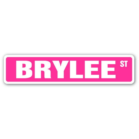 BRYLEE Street Sign Childrens Name Room Sign | Indoor/Outdoor | Â 30" Wide